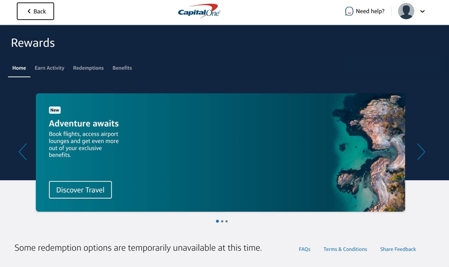 capital one menu