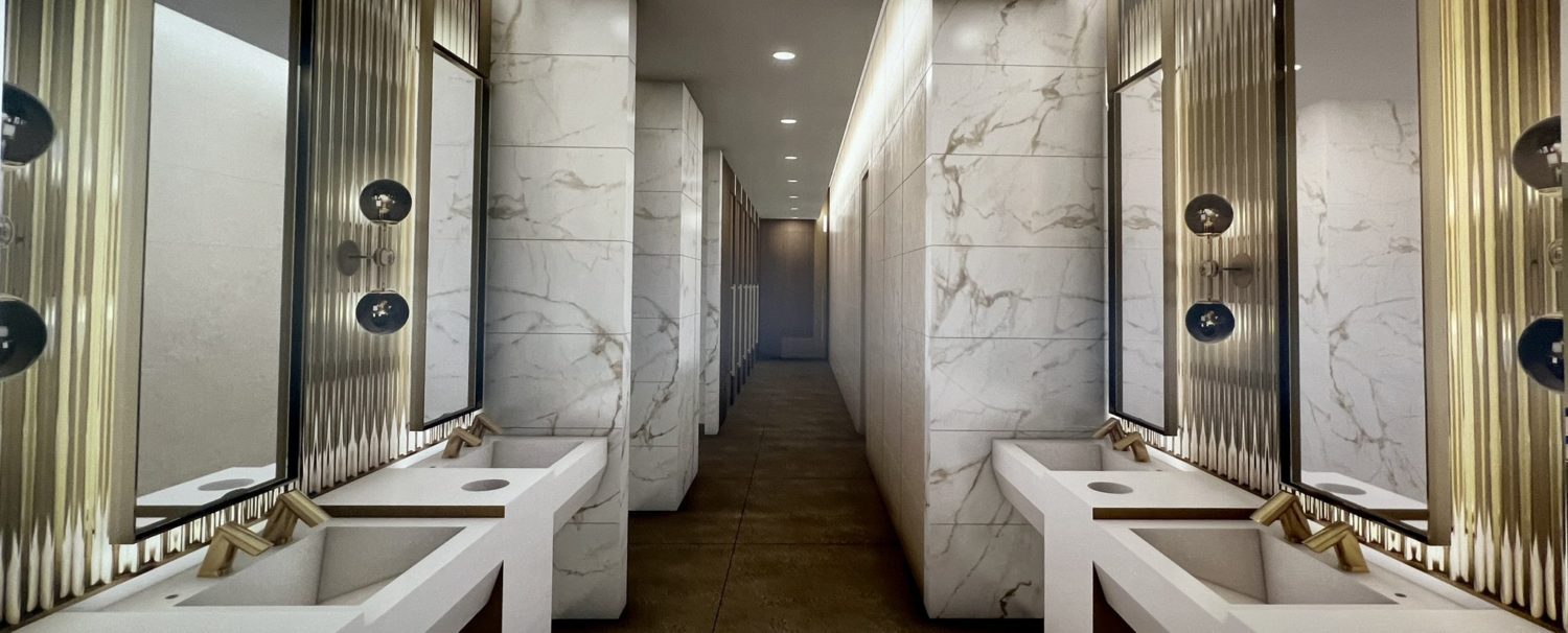 delta sky club msp bathroom