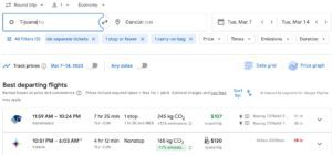 Tijuana to Cancun google flights