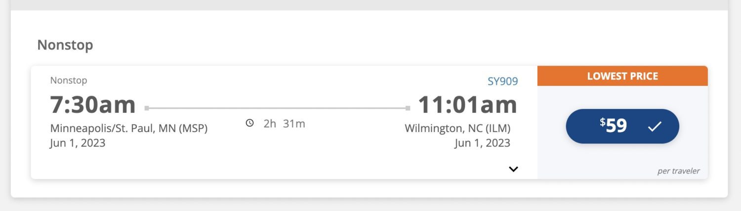 Sun Country Wilmington