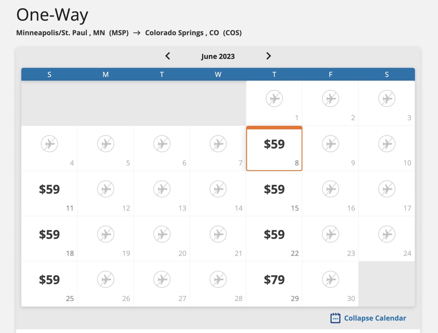 Colorado Springs Sun Country