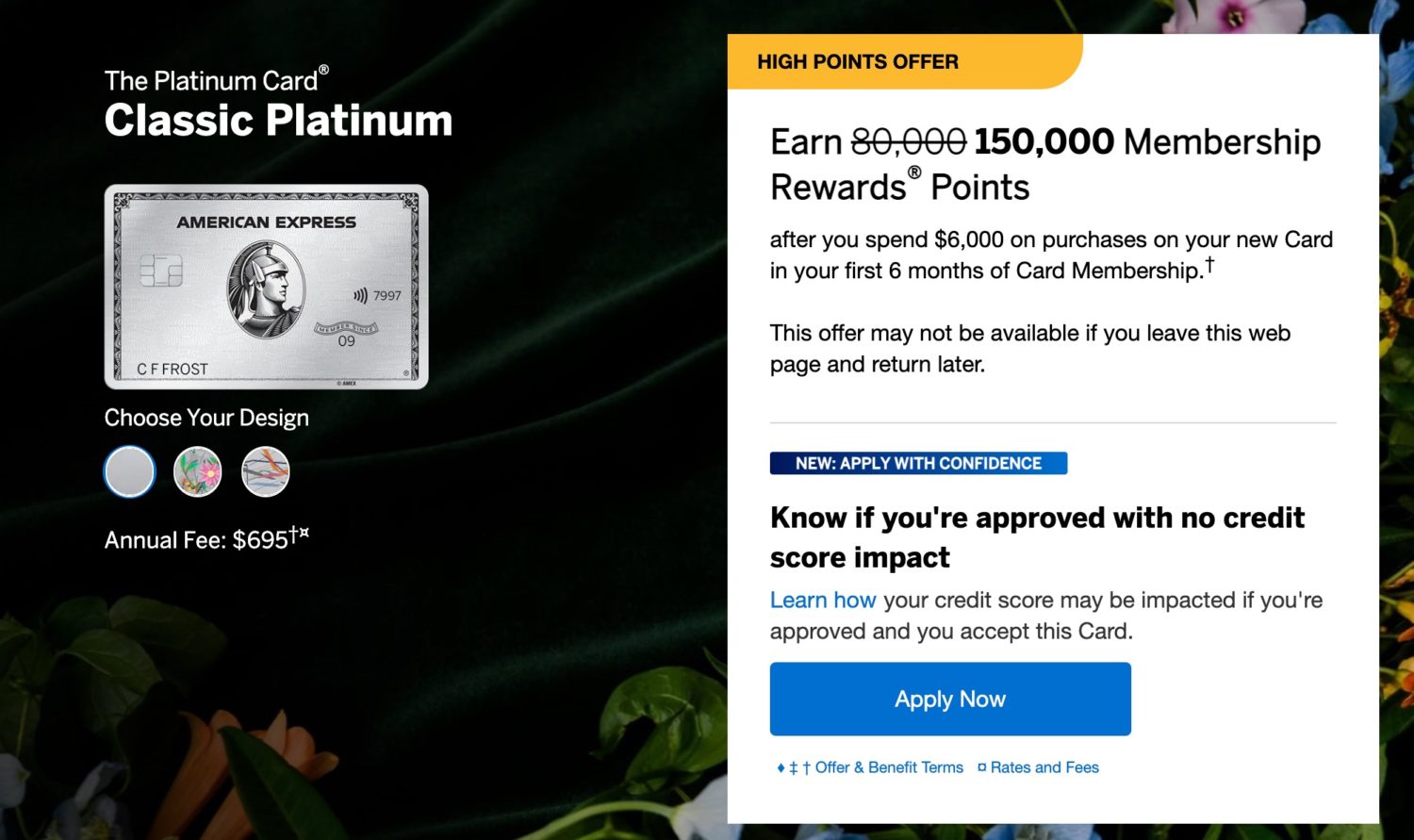 amex platinum incognito offer