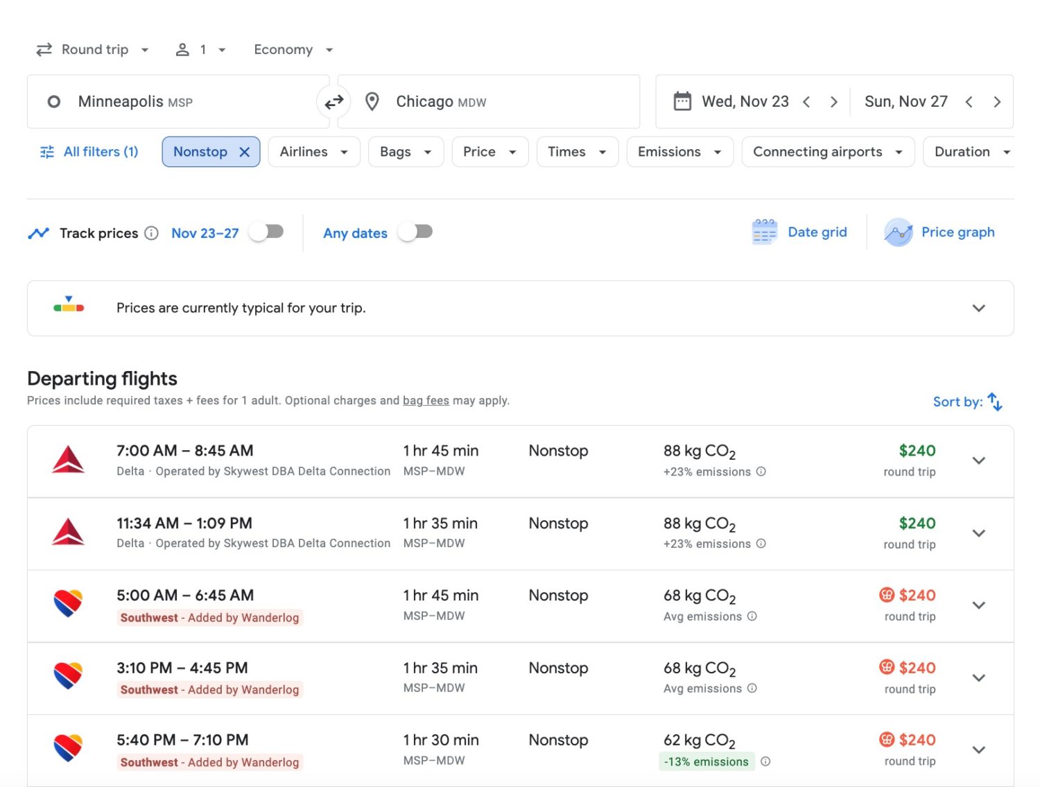 wanderlog chrome extension