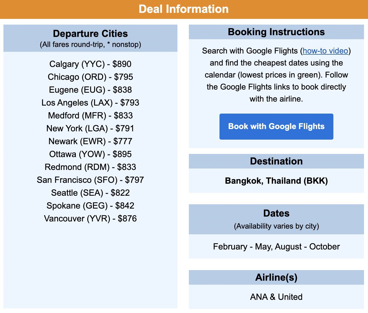 Cheap flights to Thailand