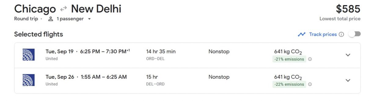 Cheap flights to India