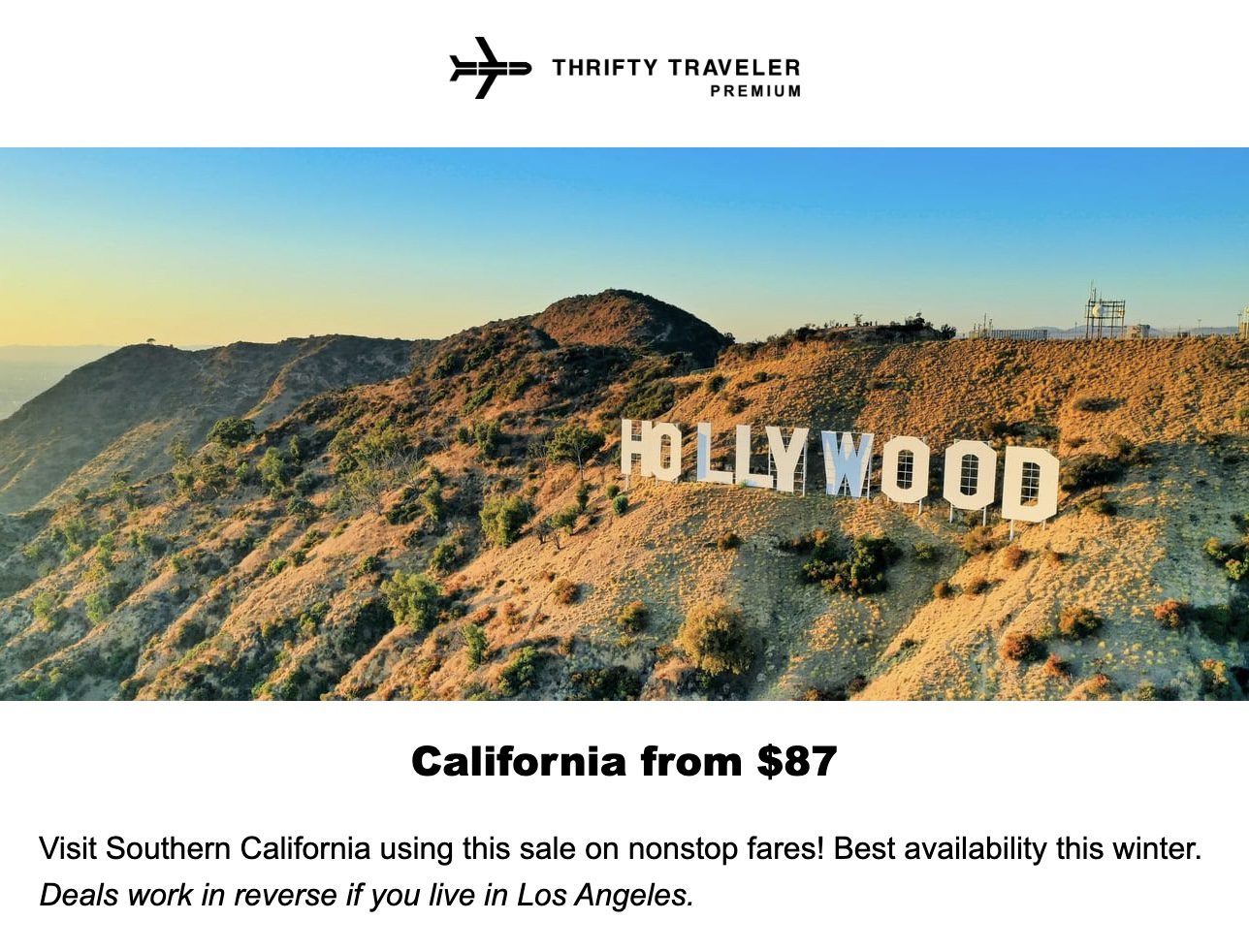 Cheap flights to LA