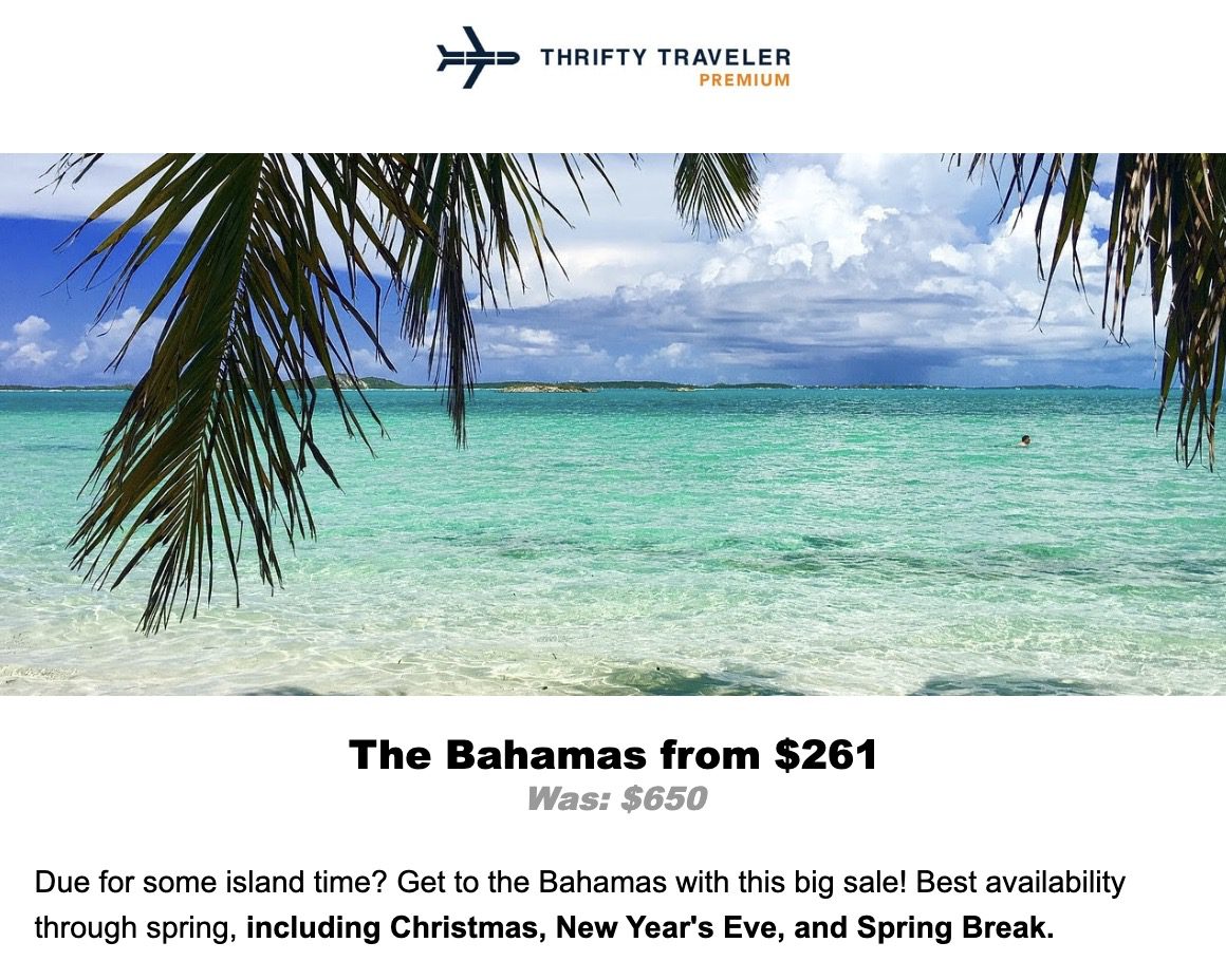 Bahamas Xmas/NYE deal