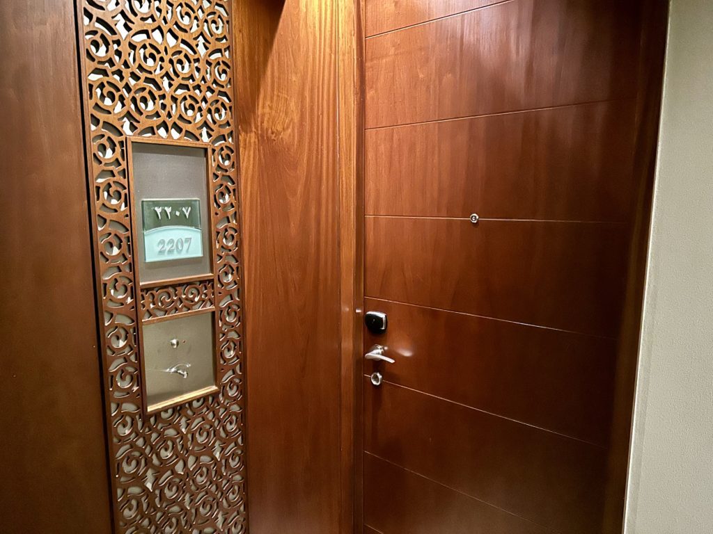 park hyatt dubai room door