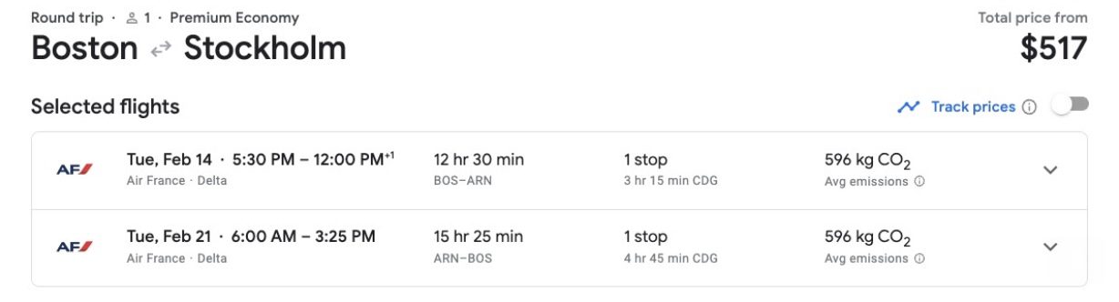 Cheap premium economy flights