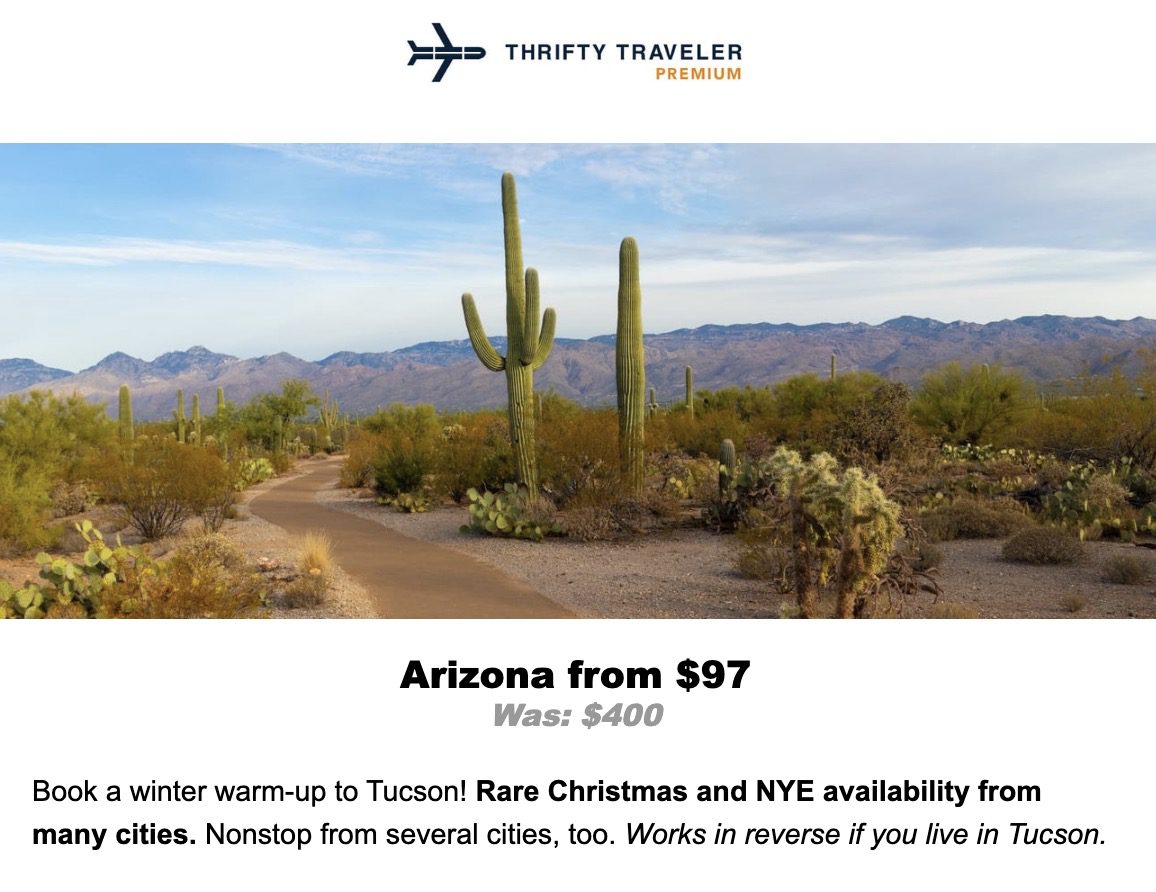 Tucson flight deal