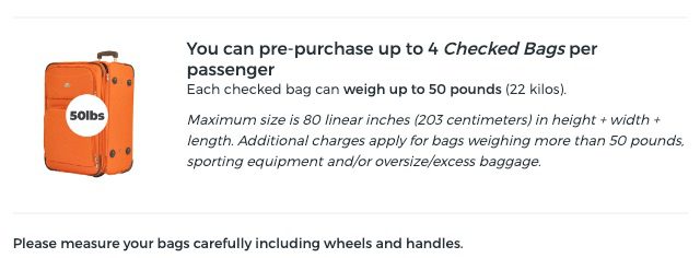 allegiant checked bag limit