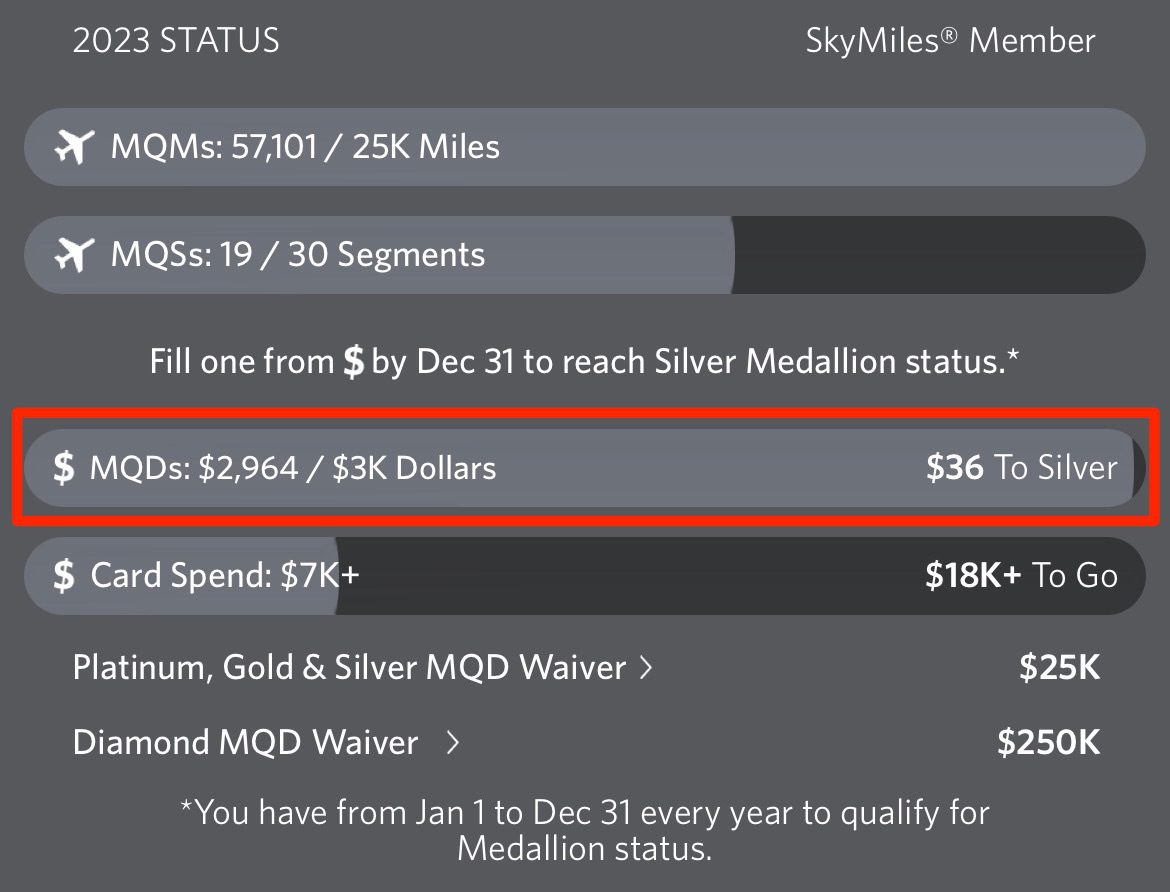 delta skymiles status tracker