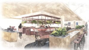 capital one lounge rendering