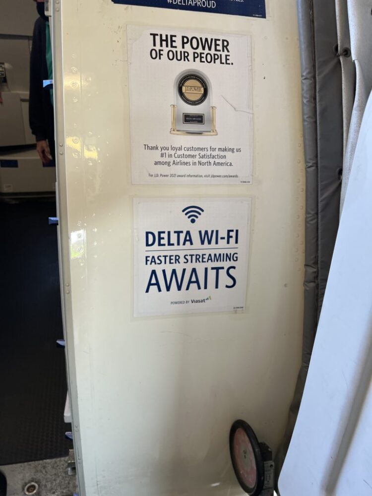 Delta free inflight wi-fi sticker