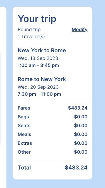 NYC to Rome airfare Norse Atlantic