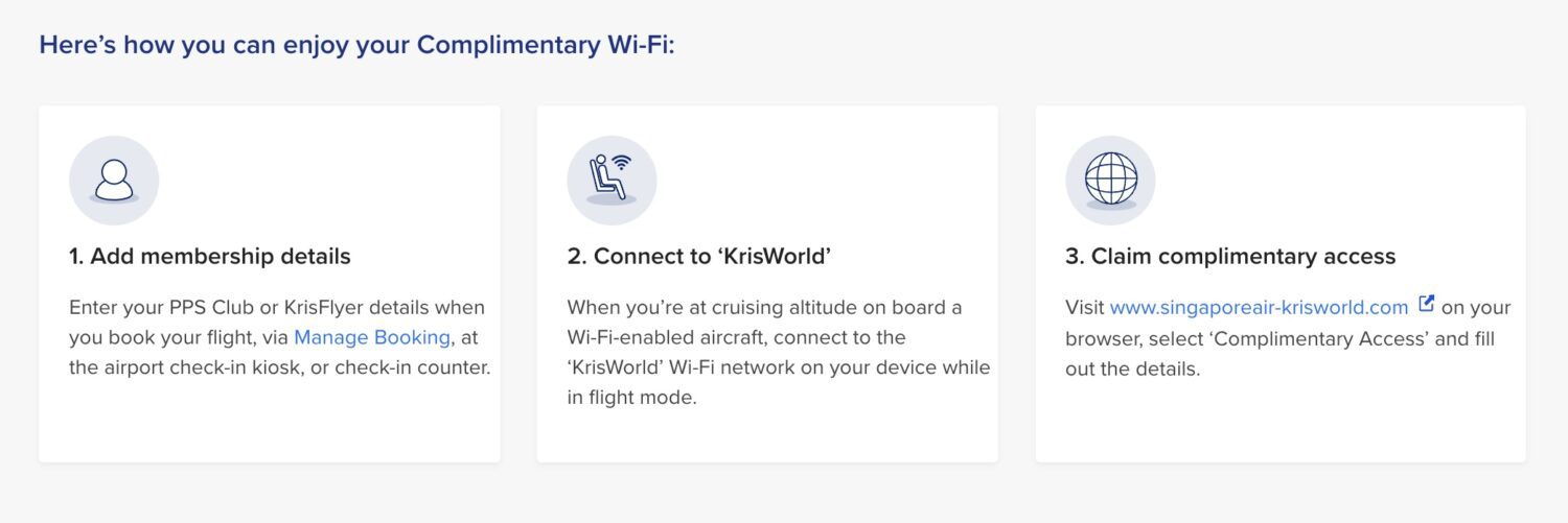 How to connect to inflight Wi-Fi on Singapore Airlines
