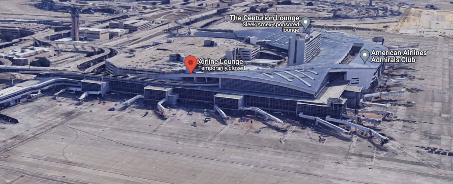 DFW Terminal D Map on Google Maps