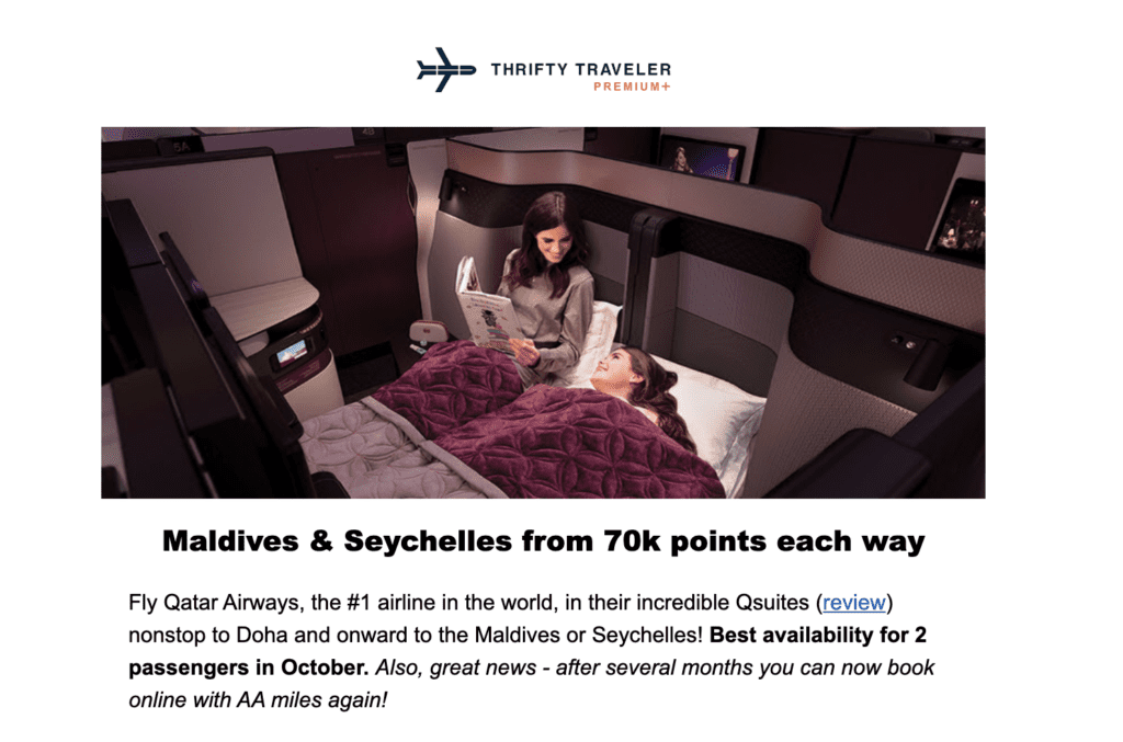 TT Premium qatar maldives deal