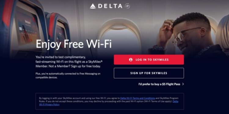 delta free wi-fi