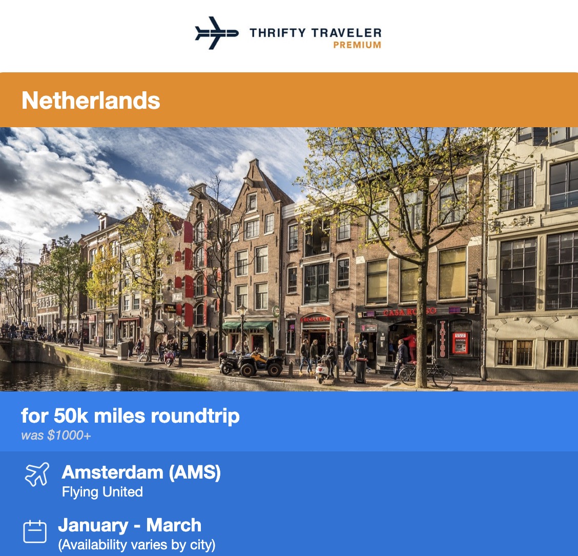 United Miles to Amsterdam
