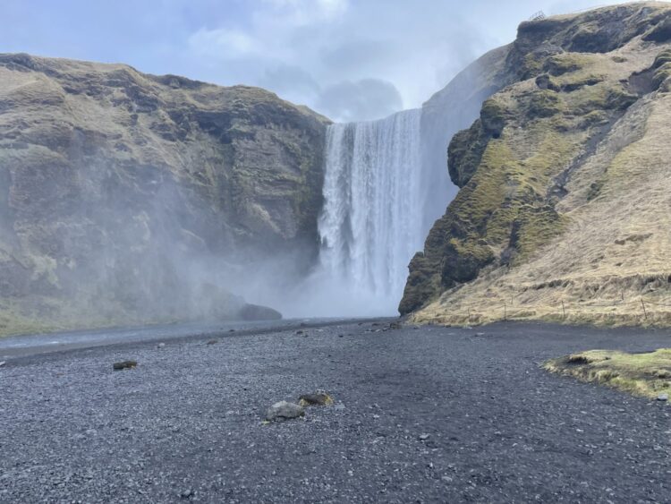 Skogafoss southern Iceland during shoulder season