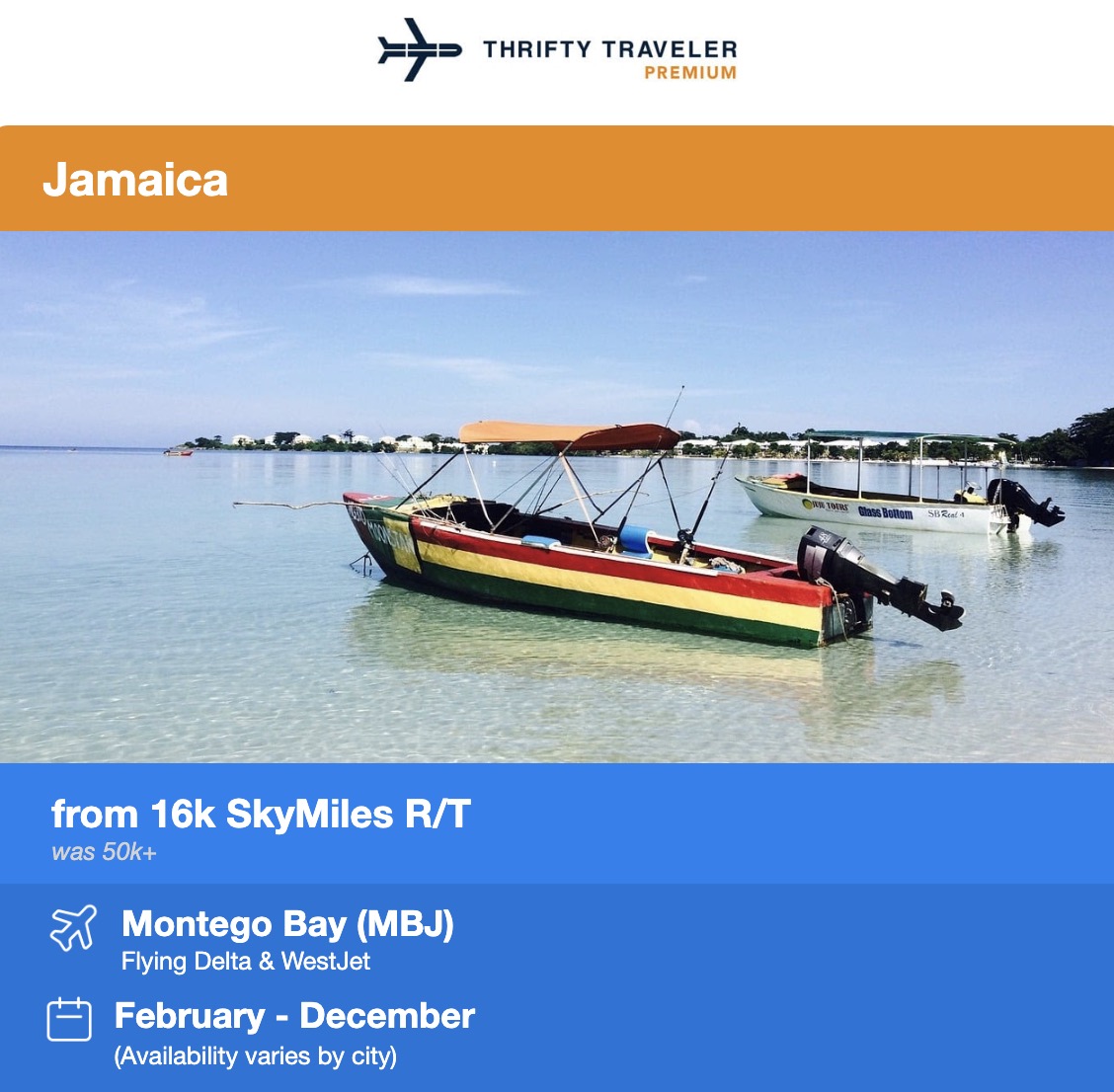 Montego Bay, Jamaica flight deal