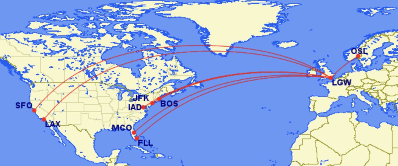 Norse Atlantic London flights
