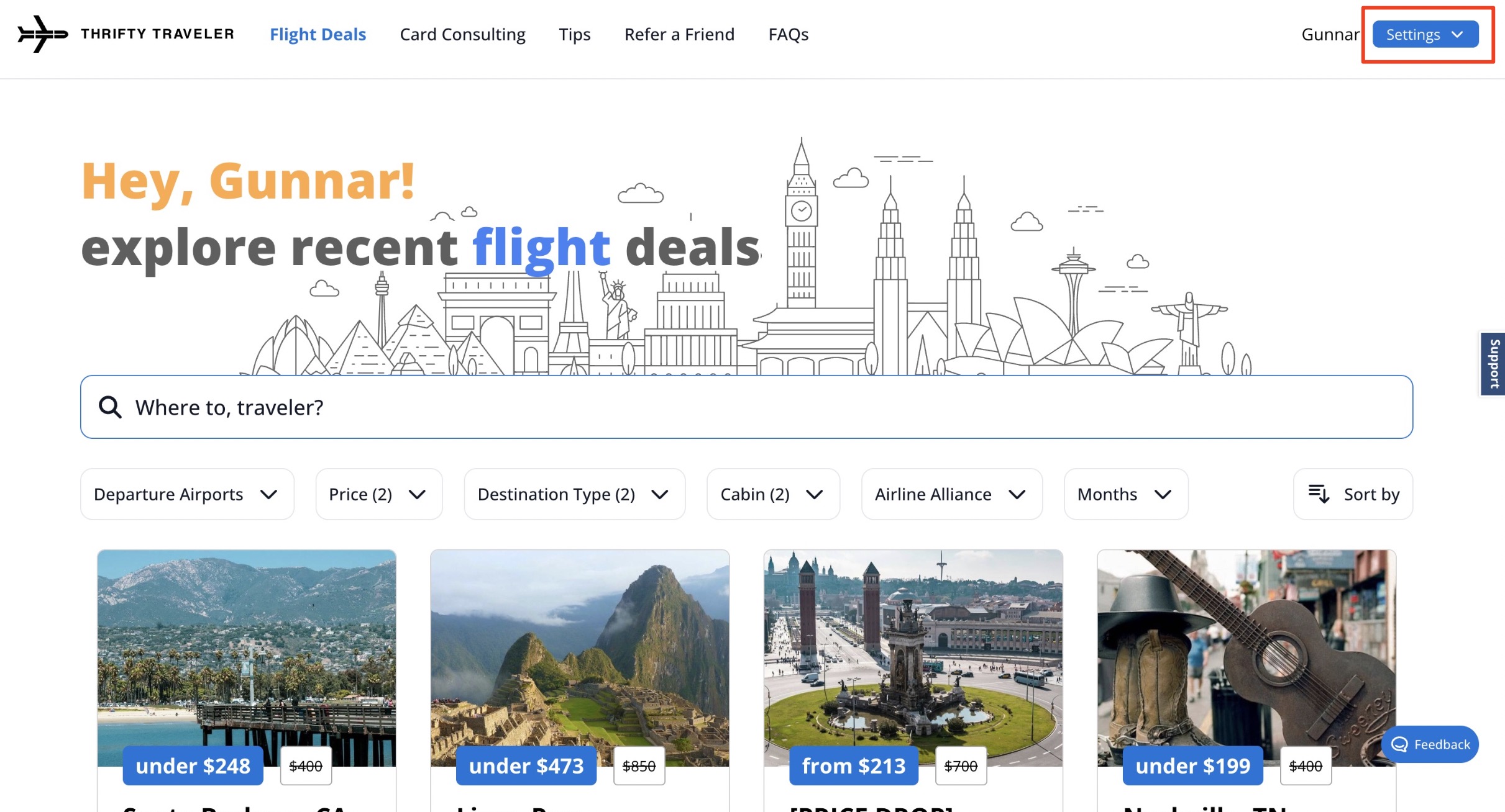 Premium app settings