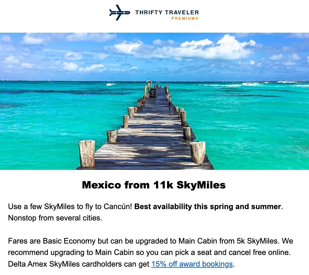 mexico skymiles deal