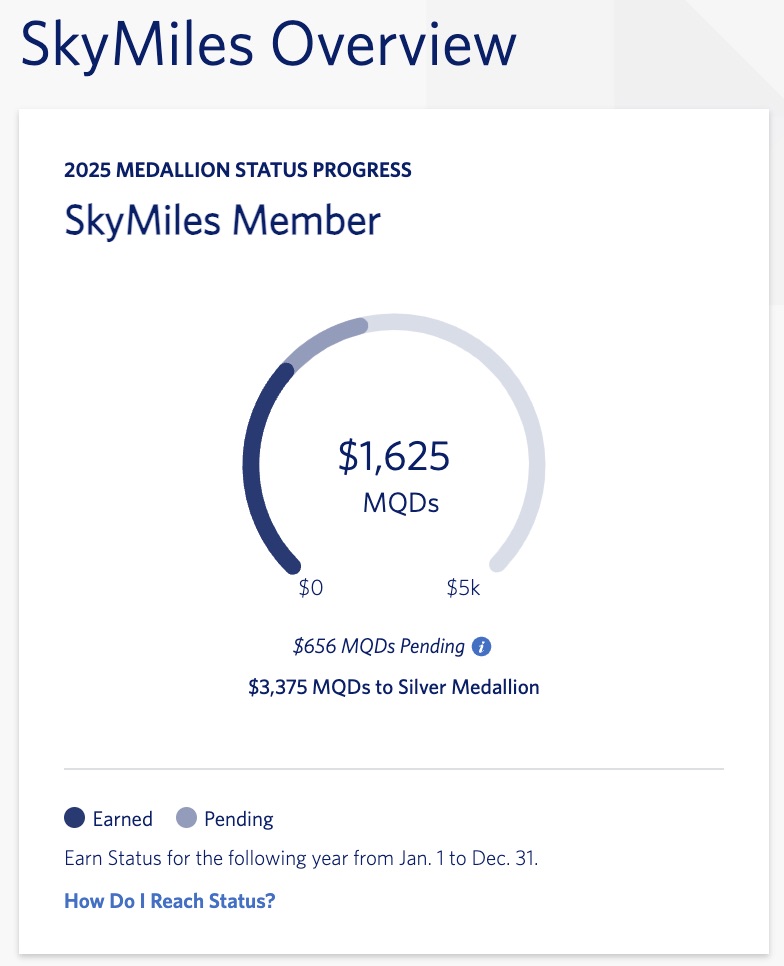 skymiles medallion tracker