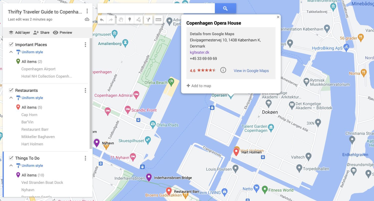How to add items to My Maps
