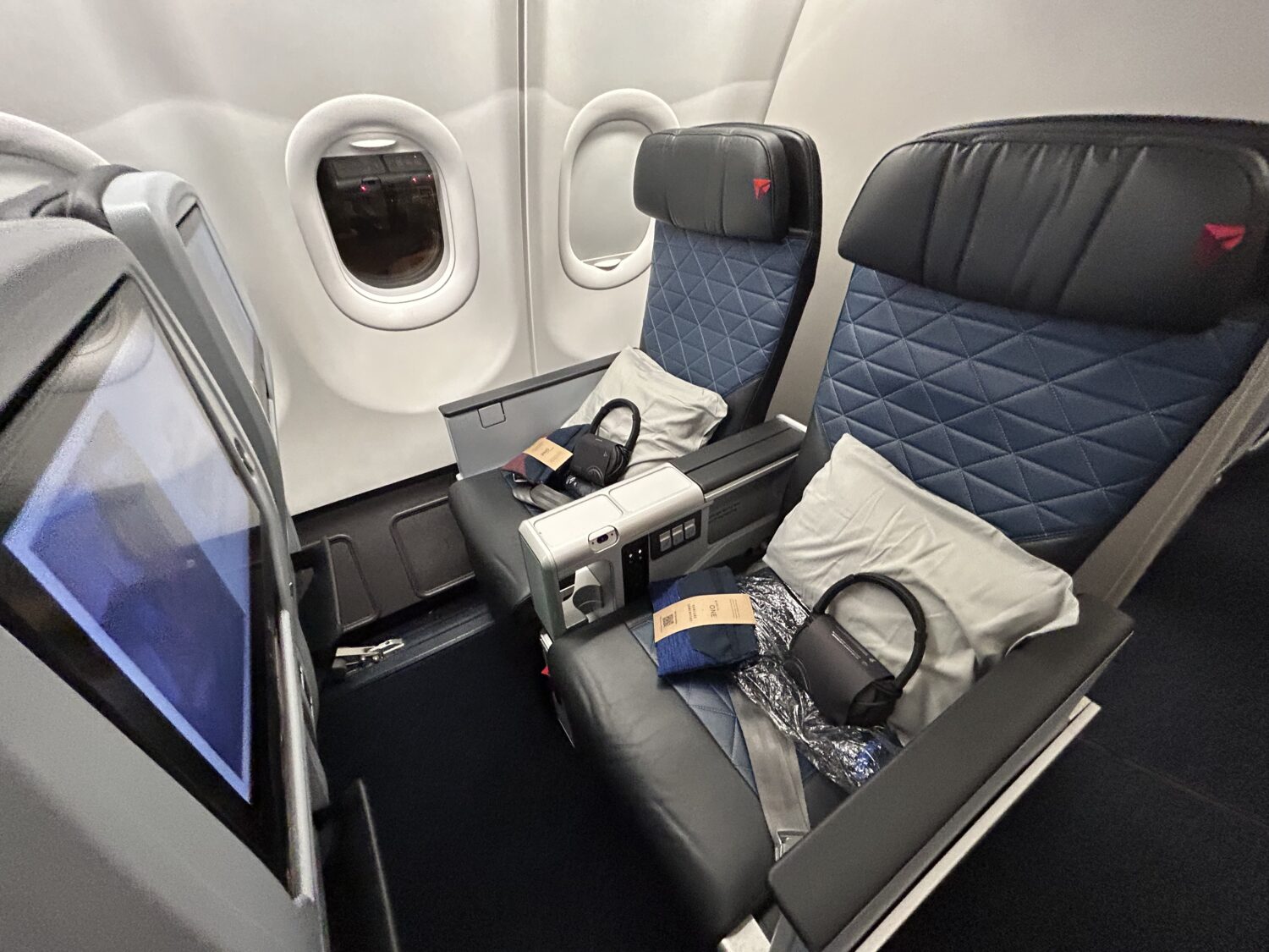 Delta Premium Select seats close-up