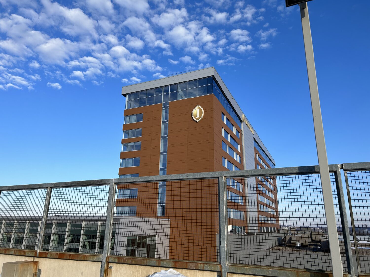 Intercontinental MSP exterior from parking garage