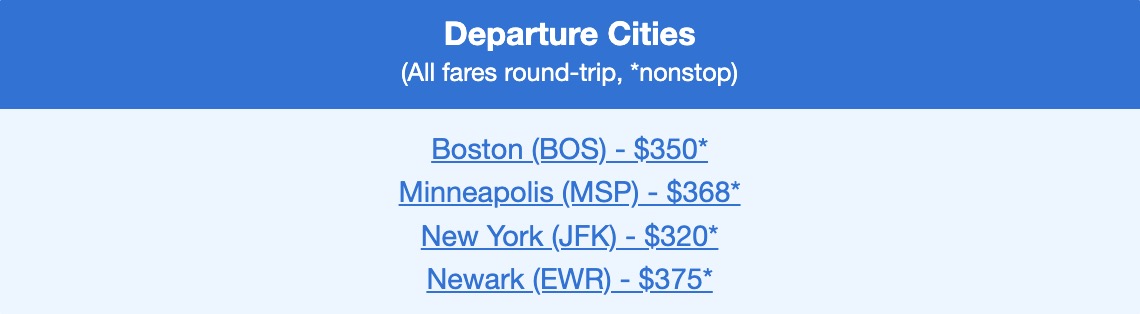 Turks & Caicos flight deal airfares in the $300s roundtrip. 