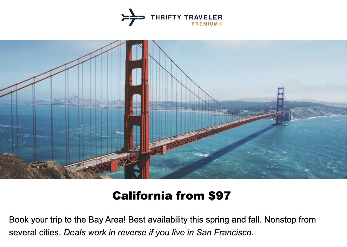 SFO flight deal