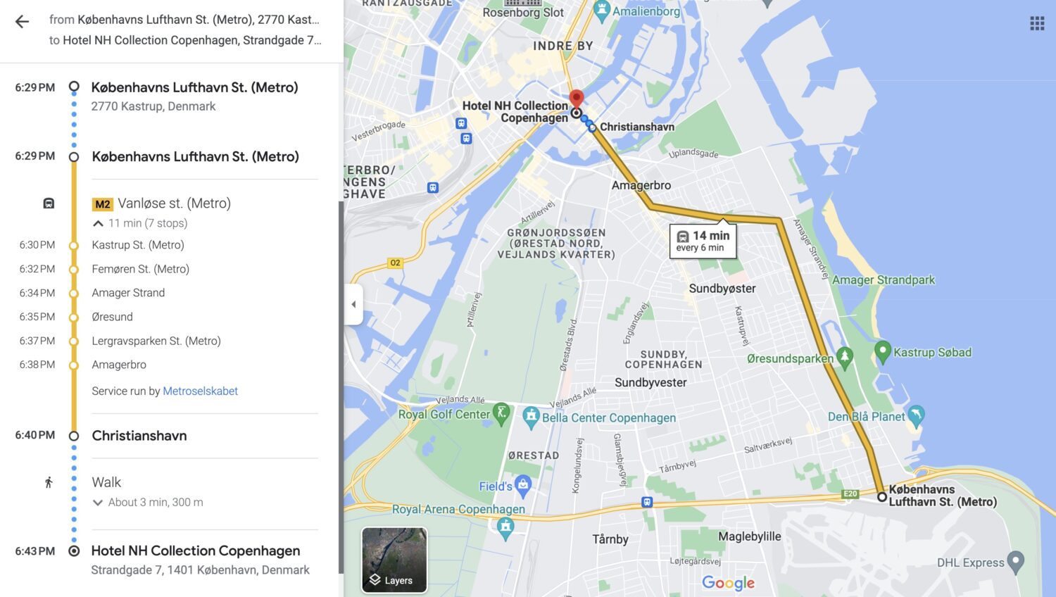 Copenhagen Google Maps