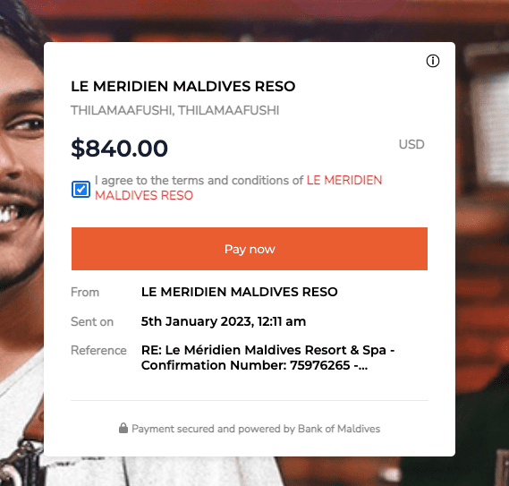Le meridien maldives Sea Plane Transfer Rate