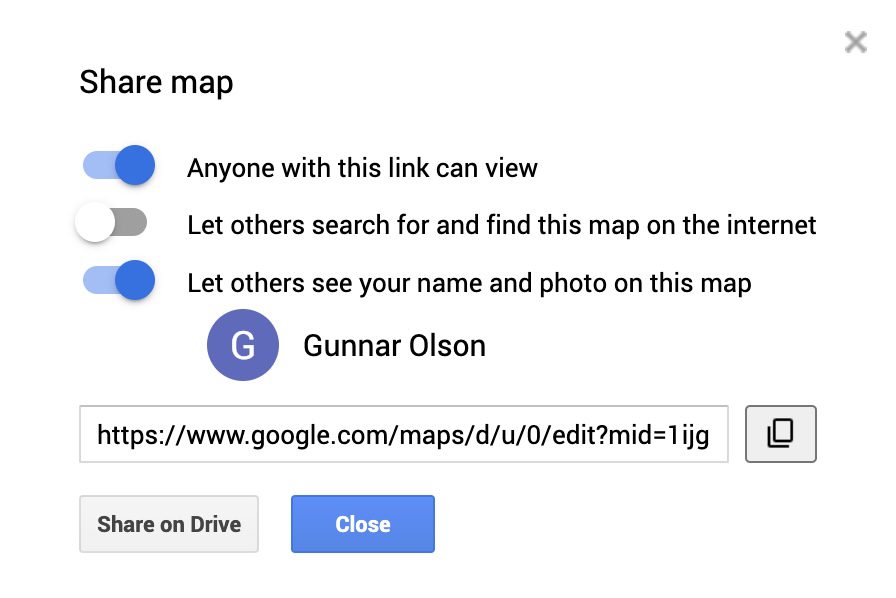 Sharing and public my maps
