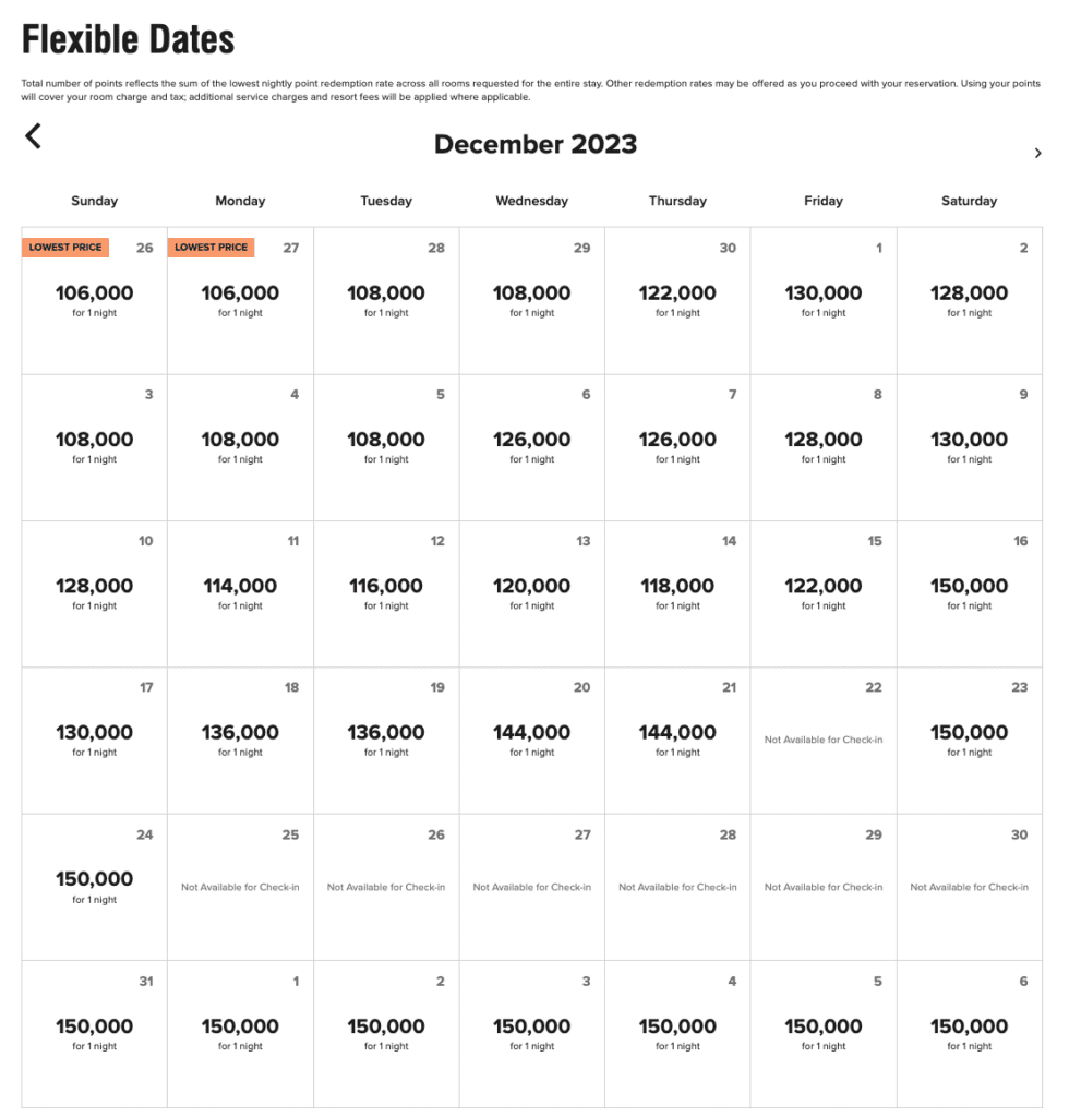 St. Regis Maldives December 2023 Availability