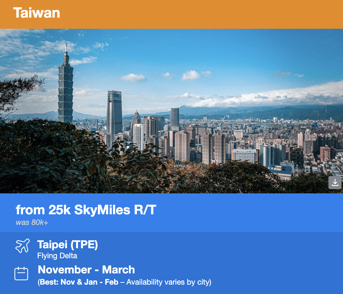 delta skymiles flash sale tpe