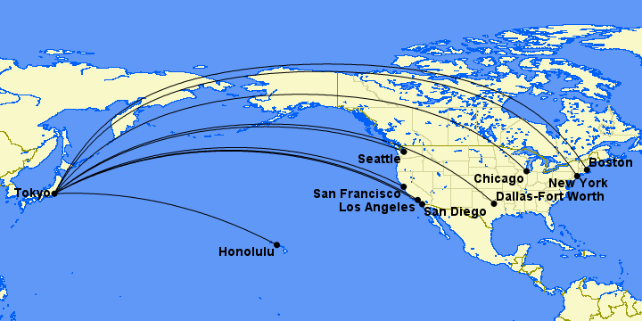 From Economy to Biz Class, The Best Ways to Book Flights to Japan 37 japan airlines route map