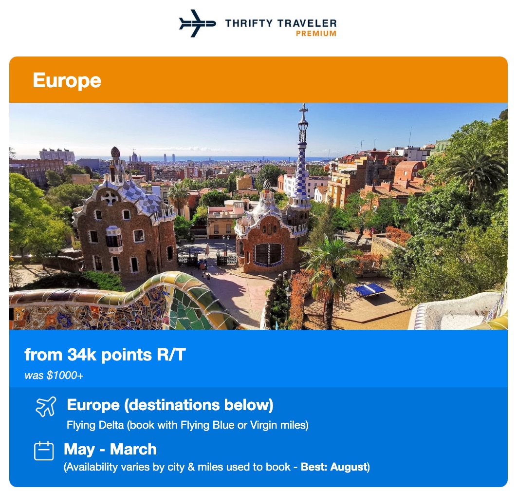 premium deal to europe