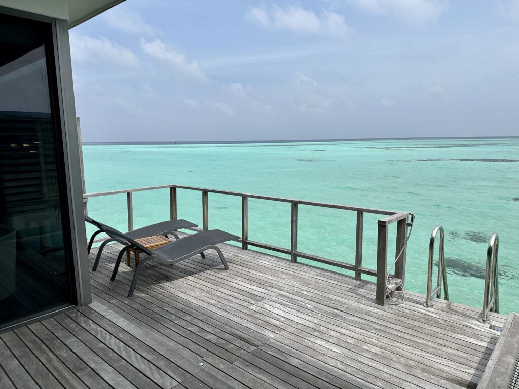 sunrise overtwater villa chase lounge patio