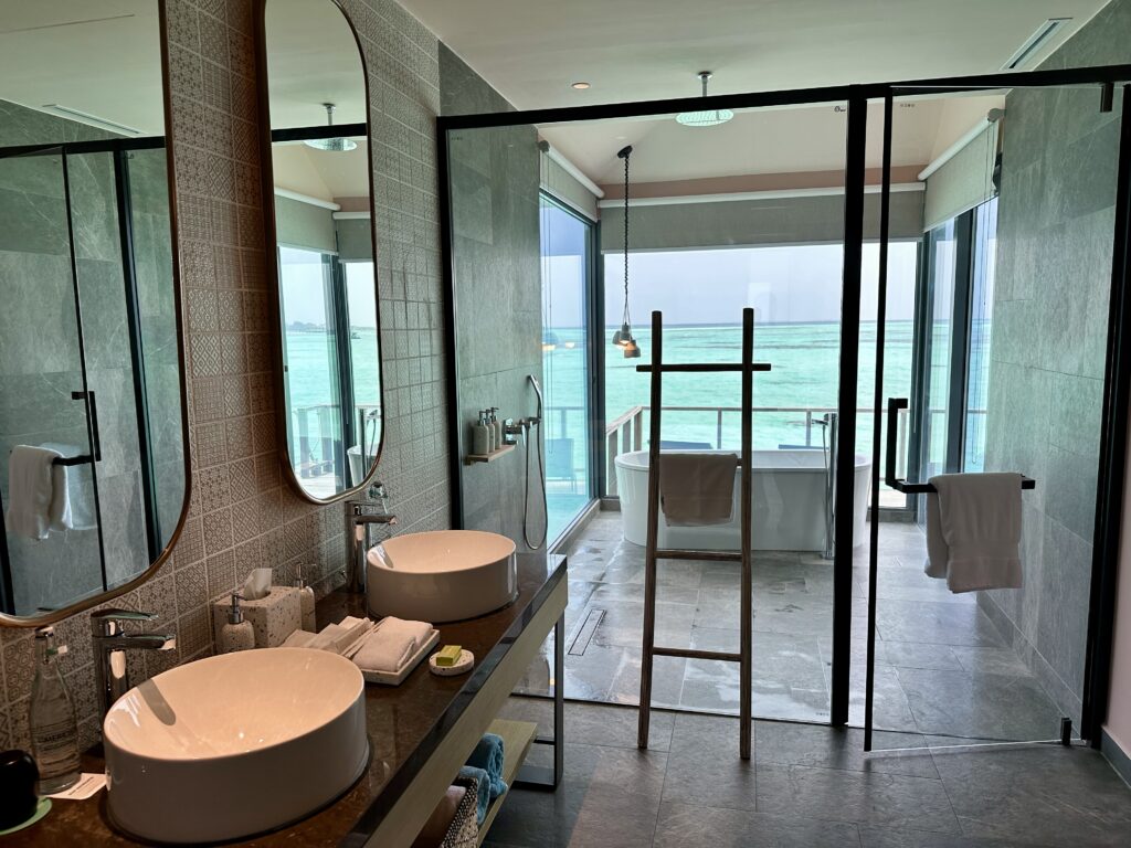 sunrise overwater villa bathroom
