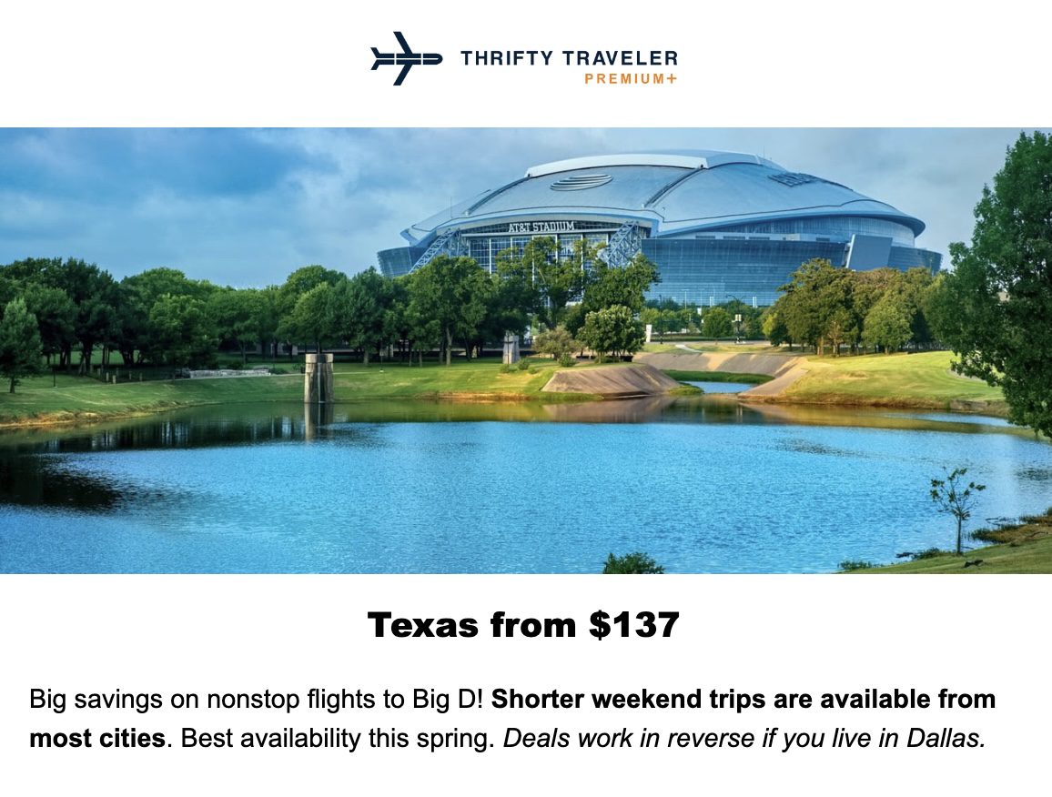 Dallas flight deal