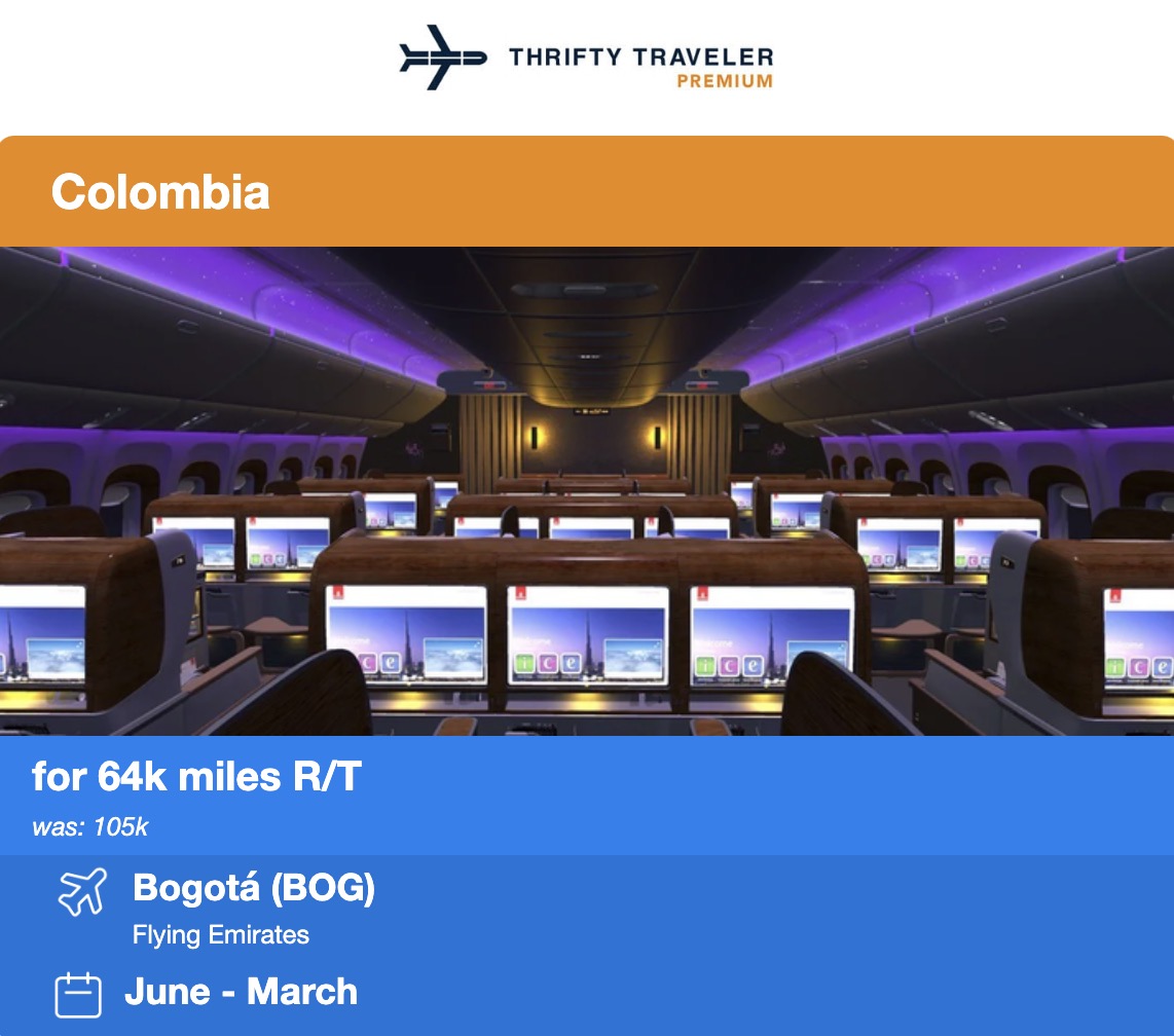 Bogota Colombia Emirates