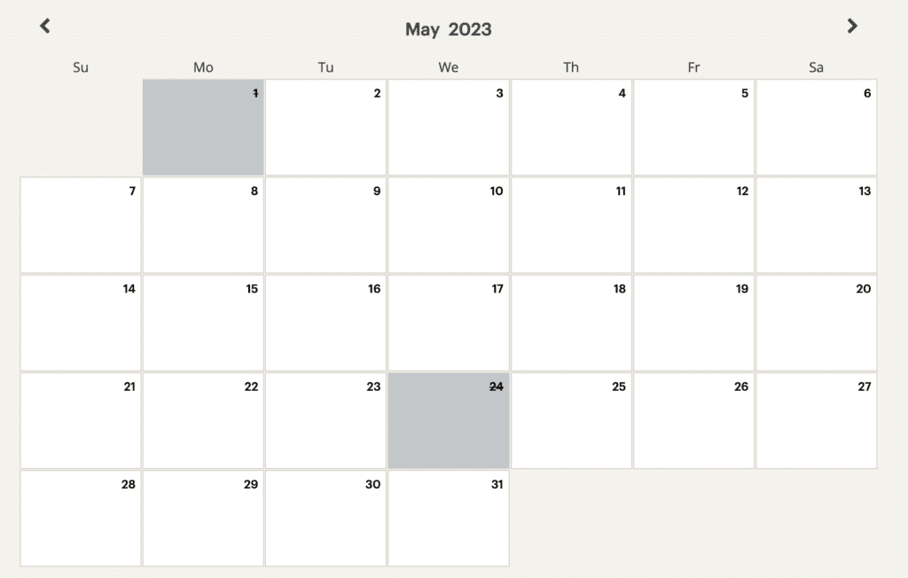 Interconinental Rome May availability