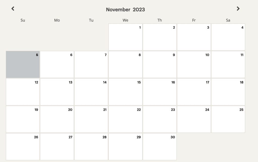 Interconinental Rome Nov availability