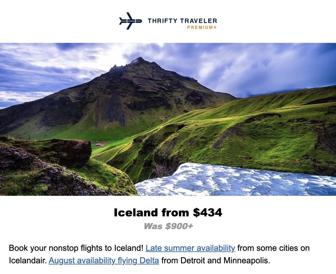 Iceland flight deal
