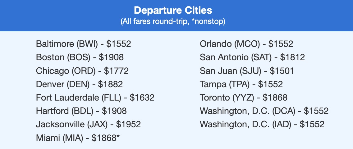 LATAM Lima business class